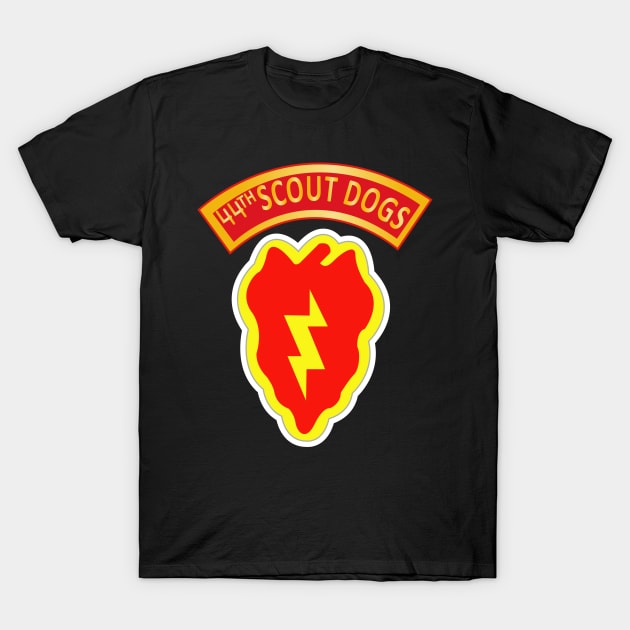 44th Scout Dog Platoon 25th Infantry Div T-Shirt by twix123844